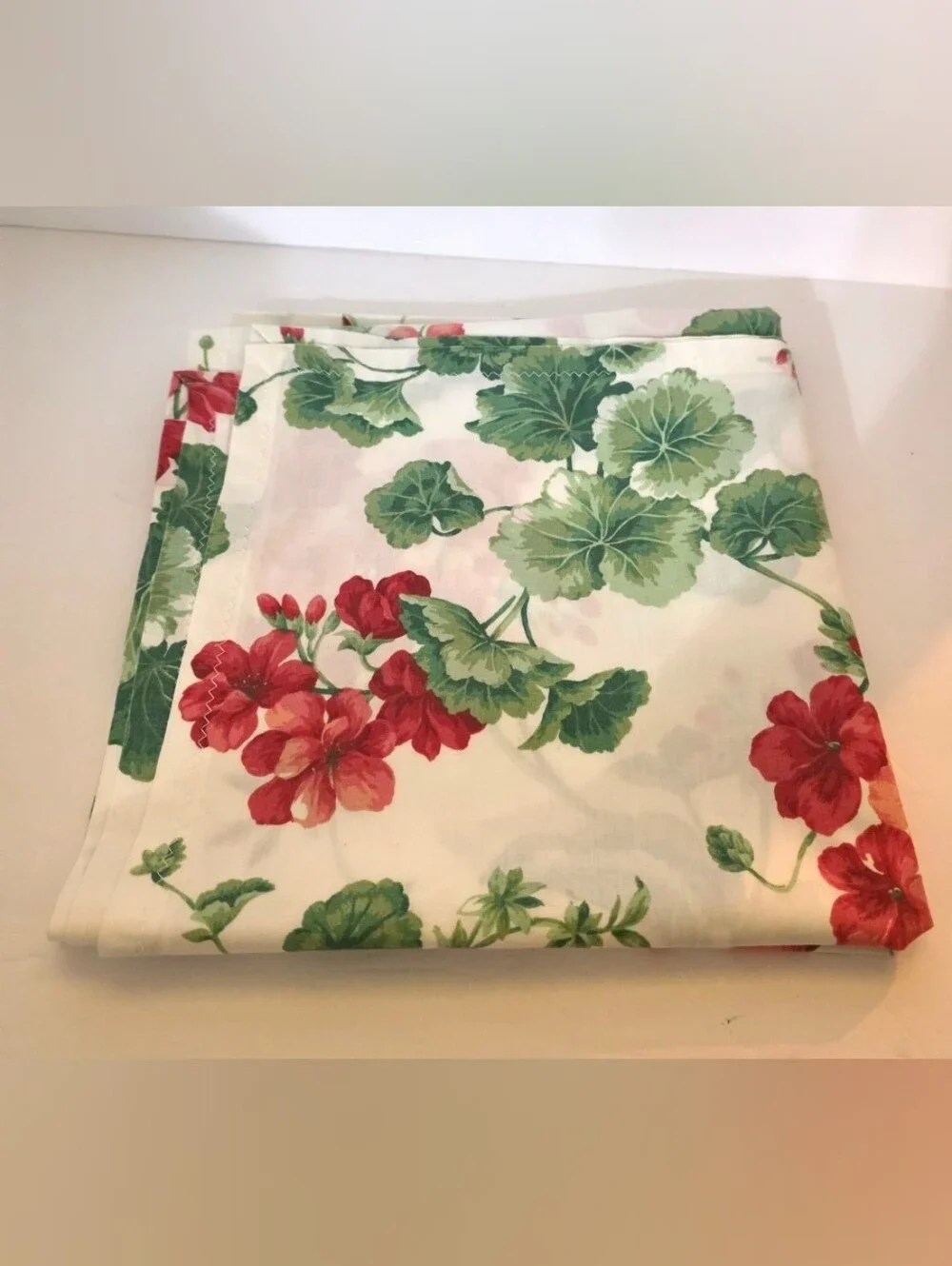 Vintage Retired Williams Sonoma GERANIUM Table Linen Set Read For Details